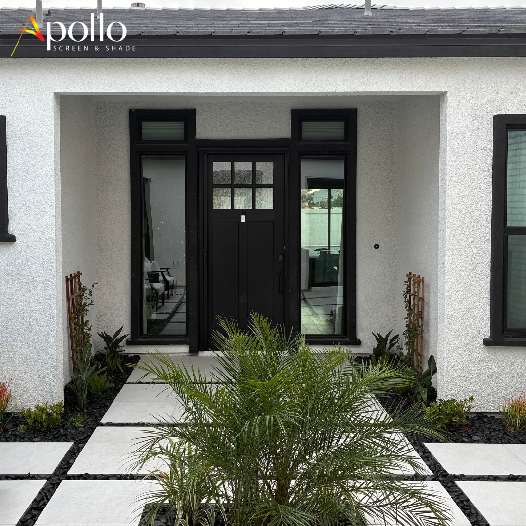 Apollo Black Retractable Screen Door Completely Vanish When Not In Use.